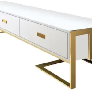 KCW Furniture 00764 Solid Wood Console Table  (Finish Colour - White, Pre-assembled)
