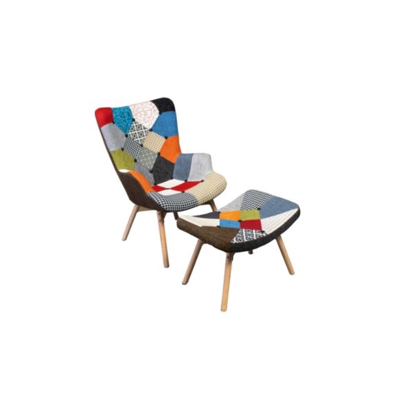 Mosaic Armchair and Footrest