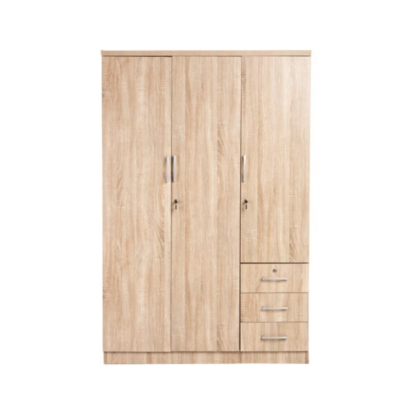 The Amore 3-Door 3-Drawer Bedroom Wardrobe