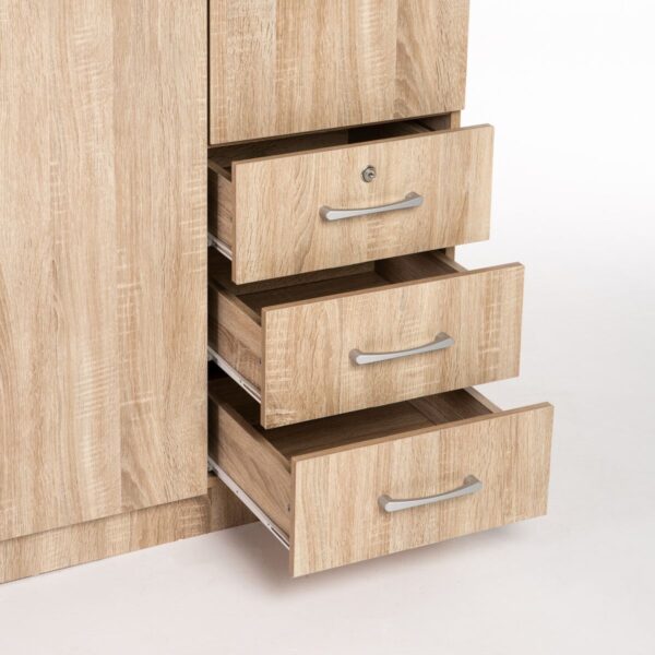 The Amore 3-Door 3-Drawer Bedroom Wardrobe - Image 3