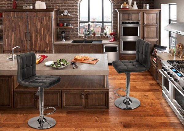 Bar Stools / Kitchen Counter Breakfast Chairs - Set of 2 - Image 6