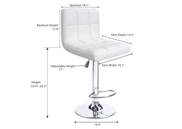 White WeBrew Bar Stool - Image 3