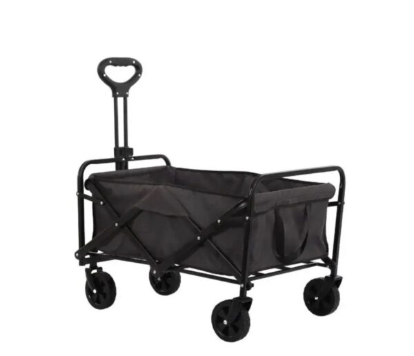 Foldable Camping wagon/foldable trolley - Black