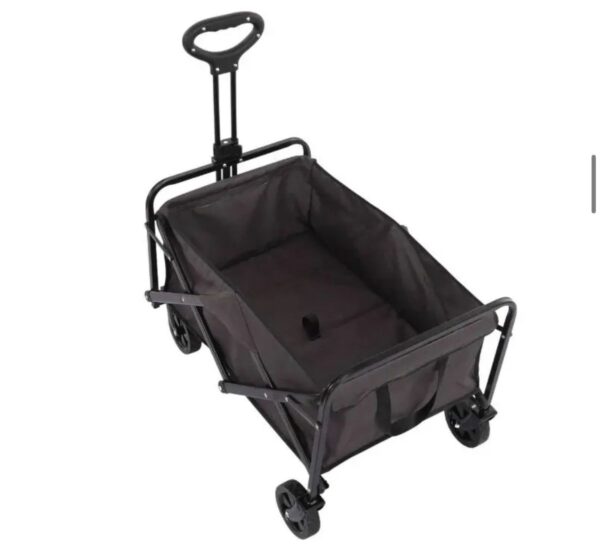 Foldable Camping wagon/foldable trolley - Black - Image 3