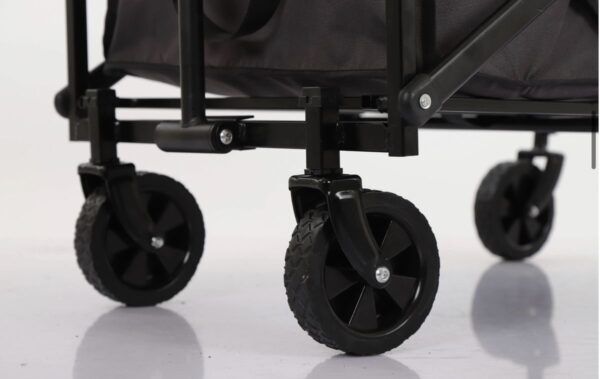 Foldable Camping wagon/foldable trolley - Black - Image 5