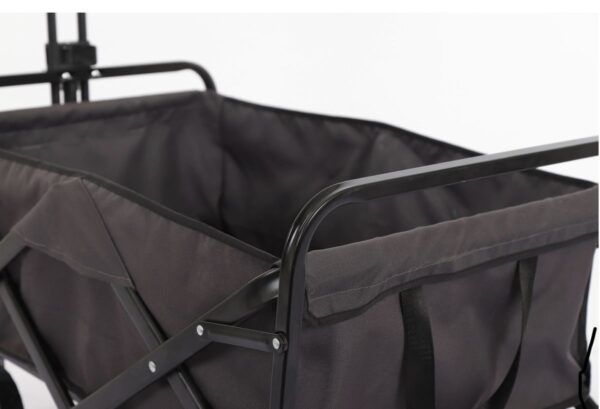 Foldable Camping wagon/foldable trolley - Black - Image 6