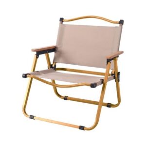 Camping Hiking Folding Armchair Camping Chair Picnic Chair- Khaki