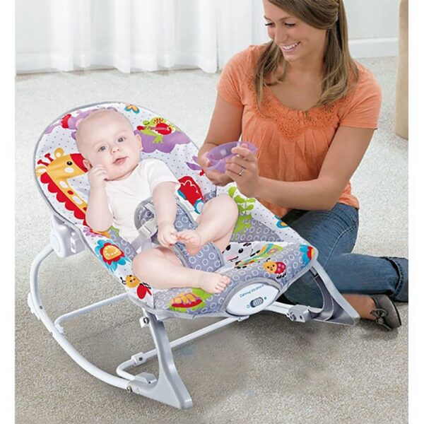 Baby Bouncing Rocker Chair - Grey - Image 5