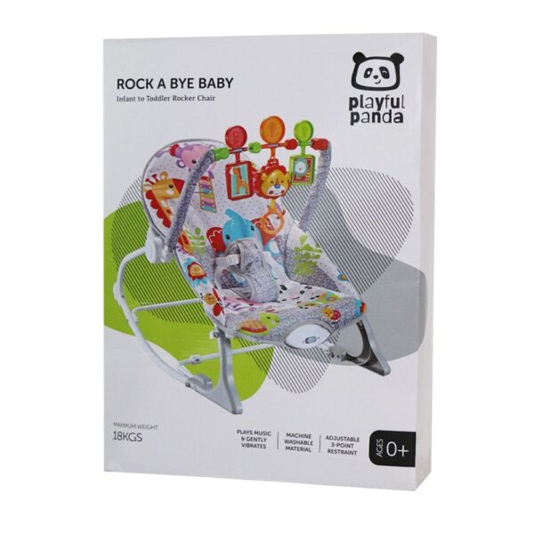 Baby Bouncing Rocker Chair - Grey - Image 6