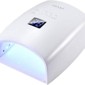 Upgraded Premium Cordless UV/LED Nail Lamp Rechargeable 66W - White