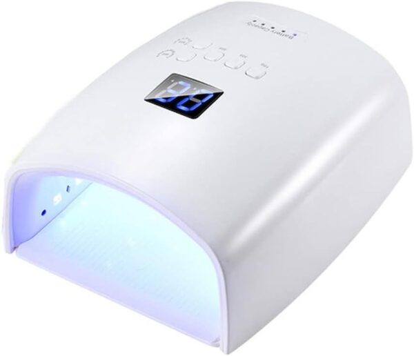 Upgraded Premium Cordless UV/LED Nail Lamp Rechargeable 66W - White