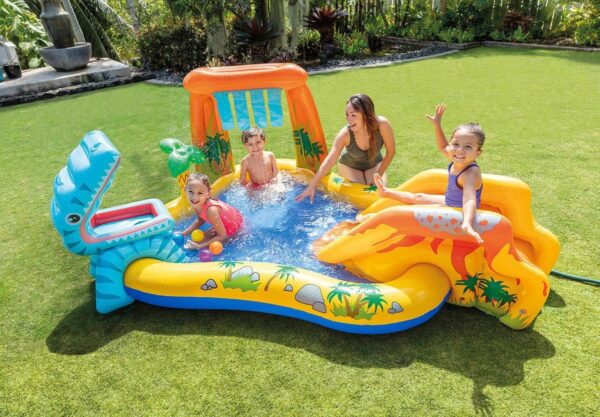 Wet Set Collection Inflatable Dinosaur Pool Play Center - Image 3