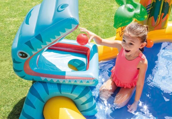 Wet Set Collection Inflatable Dinosaur Pool Play Center - Image 4