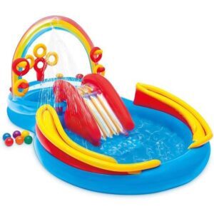 Inflatable Rainbow Ring Play Center Pool