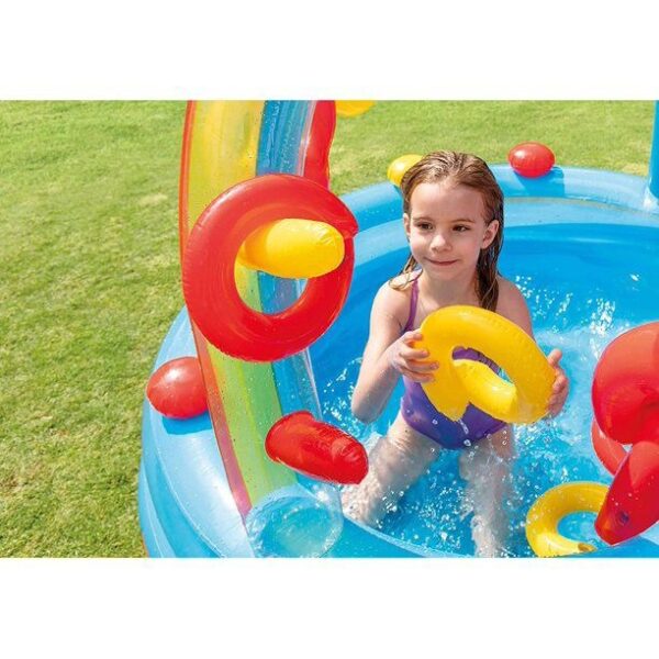 Inflatable Rainbow Ring Play Center Pool - Image 3