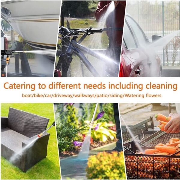 48v Hand Held High-Pressure Electric Cordless Car Washer Gun - Image 5