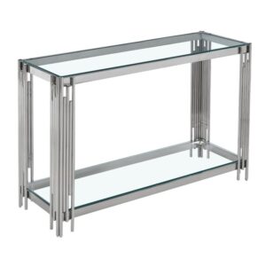 Goldrush Console Table, Silver