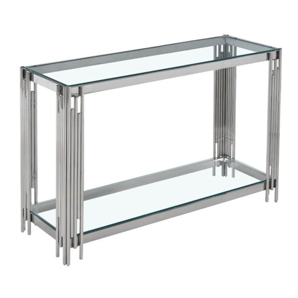 Goldrush Console Table, Silver