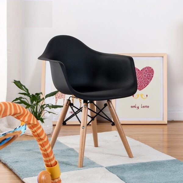 Set of 4 Creative Design Eames Dining Chairs with Armrests - Image 6