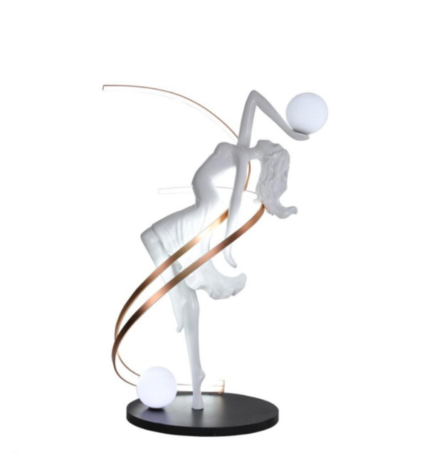 Athena Dancing Goddess Lamp Sculpture - Image 2