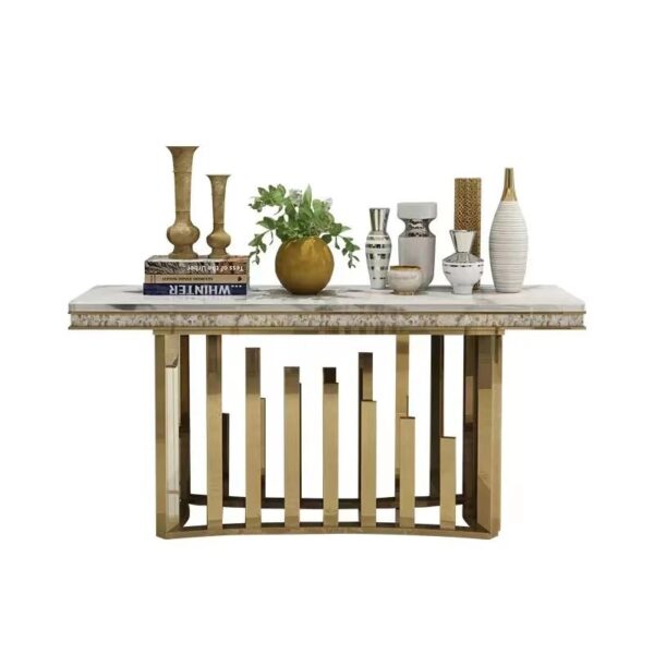 Designer Concepts Dexter Marble Console Table - Image 3