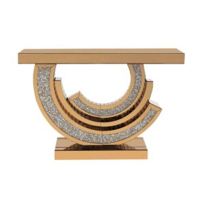 Moon Light Gold Console Table