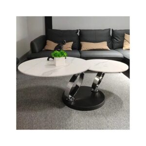 Sintered Stone Motion Coffee Table (silver)