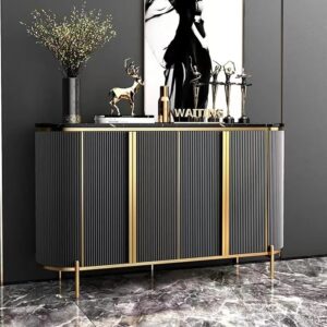 Grey Venezia 4 Door Sideboard