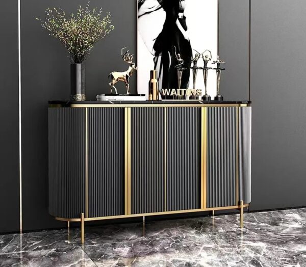 Grey Venezia 4 Door Sideboard