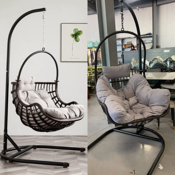 Hanging Basket Rattan Chair - Image 3