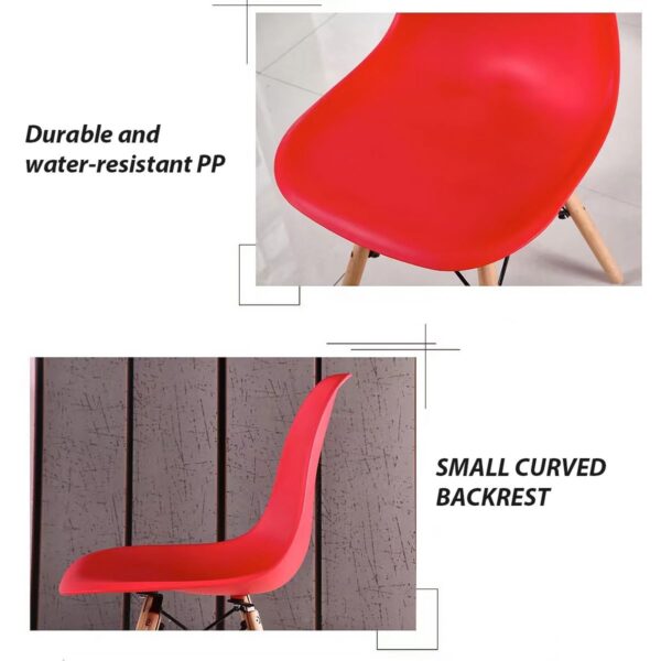 Eames Shell Chair Set of 2 - Red - Image 5