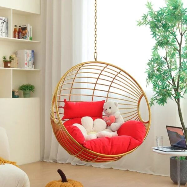 Stainless Steel Swing Chair Nest Swing Lounge Swing Chair Set with Stand - Image 4