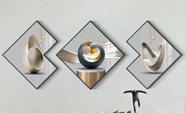 Set of 3Pcs Modern Aesthetics Abstract Still Life Wall Art Fine Art Canvas Prints Pictures For Luxury Loft Apartment Living Room Dining Room Art Decor