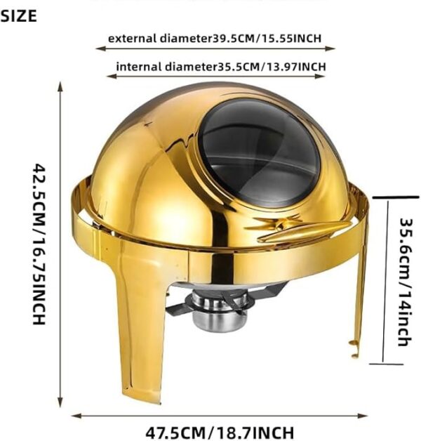 Gold Stainless Steel Chafing Dish