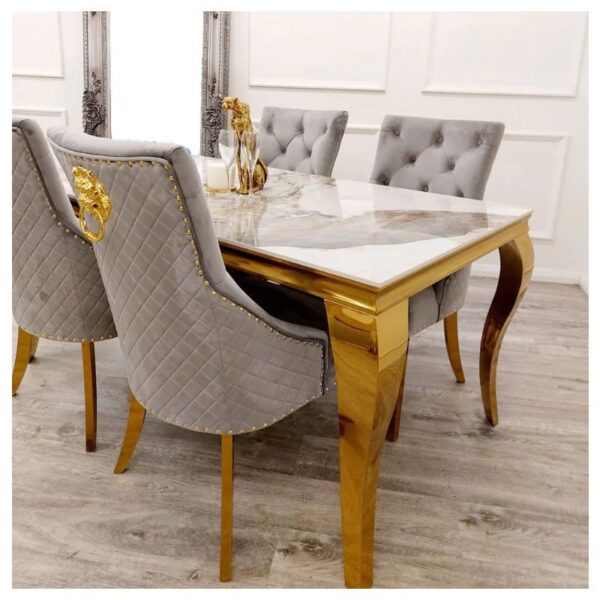 Sintered Stone Top Dining Room Table - Image 3
