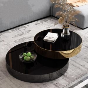 Gold Nesting Coffee Table Set of 2