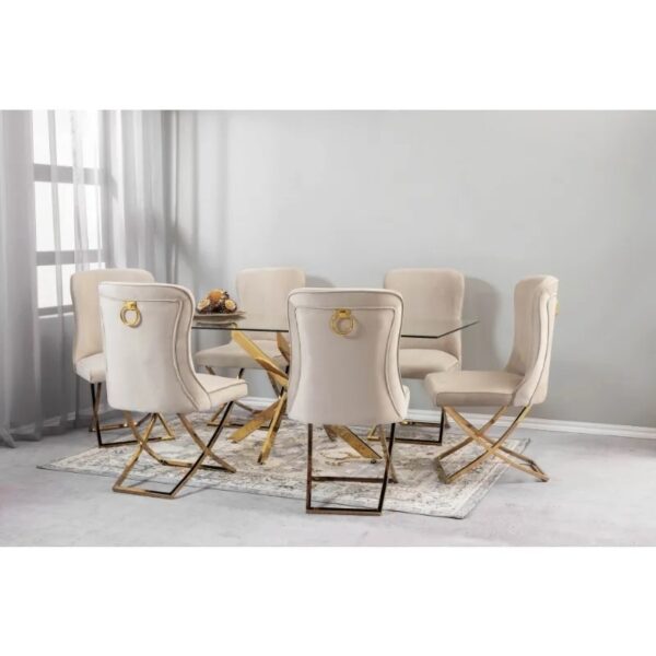 Zoe Dining Set (Beige)