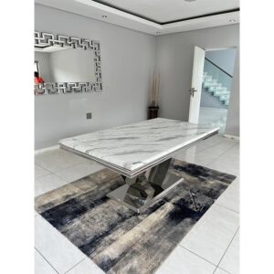 Alexa Marble-Top Dining Table