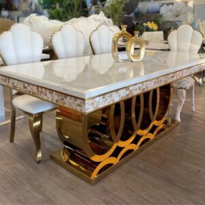 Seppio Marble 8 Seater Dining Table