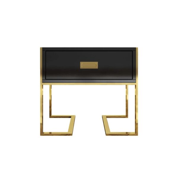 Black Jocise 1 Drawer End Table - Image 5