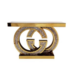 Mpho Gold Console Table