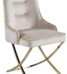 KCW FURNITURE Fabric Dining Chair  (Set of 1, Finish Colour - Beige)
