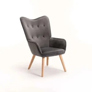 KCW Furniture- Fabric Dining Chair  (Set of 1, Finish Colour - GREY)