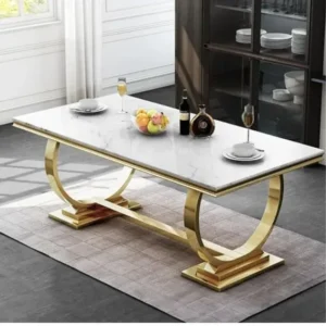 KCW FURN - Costa Marble Top Dining Table