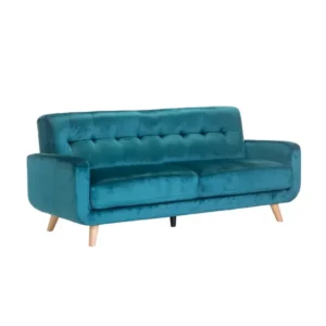 KCW FURN - Pejane Velvet 3 Seater Couch - Teal