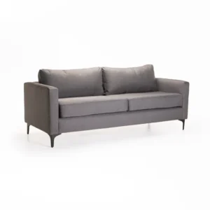 KCW FURN SANTINO FABRIC 3 SEATER - BLACK LEG