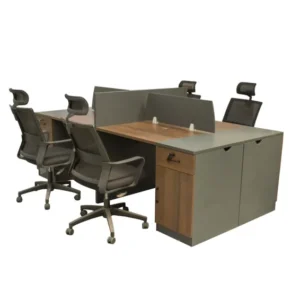KCW Furniture – Merge Four-Seater Workstation and Sonoma Office Chair
