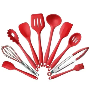 KCW FURN -Non-Stick Silicone Cooking Utensils 10pcs Set