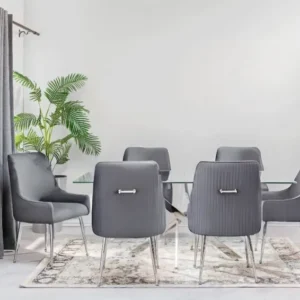 KCW FURN – Morgan Dining Set (Grey)