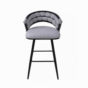 KCW FURN – Black Chrome Metal Barstool